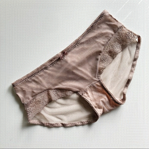 Change Nude Lace and Mesh Boy Short Hipster Panty Size Large